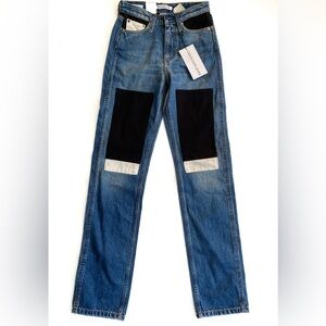 Block patch denim Calvin Klein long